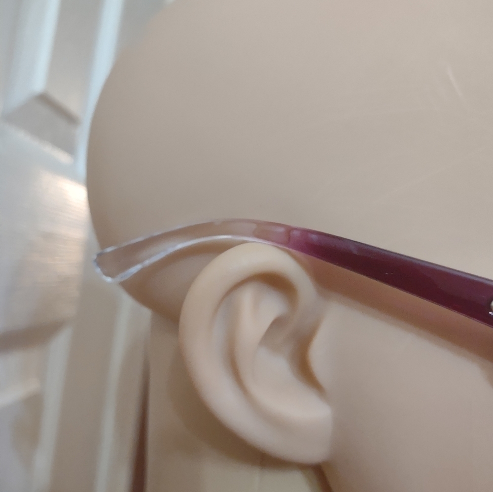 New women's purple and clear fashion sunglasses - Picture 4 of 4